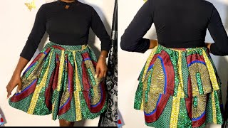 How To Sew A Double Layered Gathered SkirtBeginners friendly [upl. by Ateinotna238]