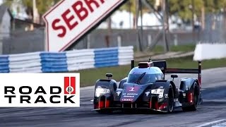 2015 Audi R18 Revealed at Sebring  Road amp Track [upl. by Aeht]