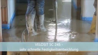 Zementärer SchnellEstrich VELOSIT SC 245 [upl. by Eissert824]