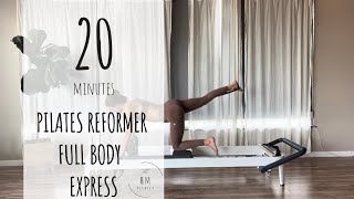 Pilates Reformer  BeginnerIntermediate  Full Body Express Workout [upl. by Ellerihs]