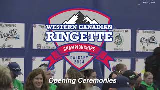 2024 Western Canadian Ringette Championships Opening Ceremonies [upl. by Enomes]