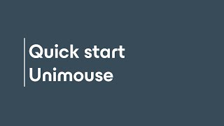 Getting started with Unimouse [upl. by Absalom]