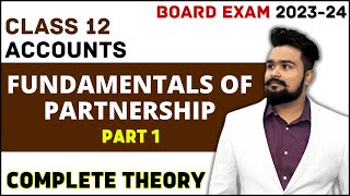 Fundamentals of partnership class 12  Chapter 1 Accounts  Part 1 [upl. by Mallory992]