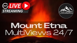 🌋 LIVE Mount Etna  Multiple Views LIVE 247 [upl. by Natalee]