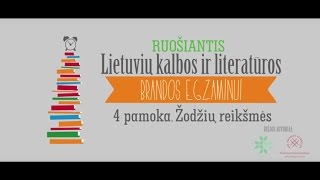 Lietuvių kalbos pamoka 4 tema  Žodžių reikšmės [upl. by Vitia]