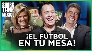 ¡La pasión del fútbol en un juego de mesa  Shark Tank Mexico [upl. by Corina]