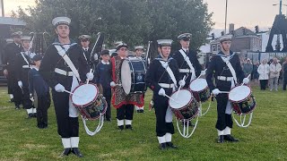 Torpoint DDay 80 Commemoration Ceremony Torpoint Sea Cadets Band [upl. by Tisbee]