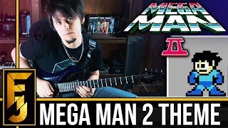 Mega Man 2 IntroTheme Metal Guitar Cover  FamilyJules [upl. by Dumah162]