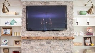 How to Install a Floating Mantel  Timelapse [upl. by Rosalee]