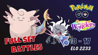 ClefableCresseliaAnnihilape Full Set Battles Pokemon Go PVP  World of Wonders [upl. by Fenny]