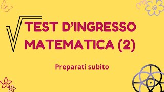 Test dingresso matematica per le superiori liceo e tecnico parte 2  la geometria da sapere [upl. by Josiah]