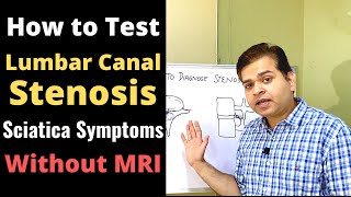 Lumbar Canal Stenosis Foraminal Stenosis How to Diagnose Stenosis Disc Bulge amp Sciatica Symptoms [upl. by Enoval]