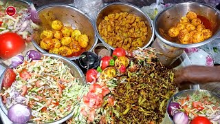 The Old Man Sells Clean Chana Masala Chaat with Egg and Potato Masala  Bangladeshi Street Food [upl. by Artcele]