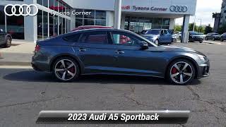 New 2023 Audi A5 Sportback S line Prestige Vienna VA 23A0024 [upl. by Yard]