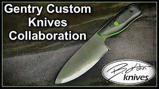 Making a EDC knife  Gentry Custom Knives Collaboration [upl. by Hollyanne839]