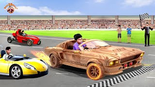 गरीब की कार रेस  Garib Ki Car Race  Story in Hindi  Hindi Kahaniya  Hindi Funny Comedy  Cartoon [upl. by Mortensen12]