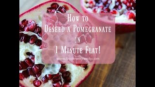 How to Deseed a Pomegranate in 1 Minute [upl. by Htebesile]