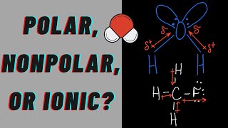 Polarity Polar vs Nonpolar  Ionic  Electronegativity  Dipole Moment [upl. by Aribold219]