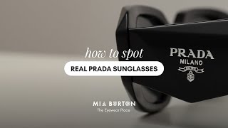 How to Spot Real Prada Sunglasses  Mia Burton [upl. by Nims150]