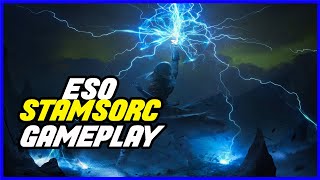 ESO Storm God Stamina Sorcerer PVP Build  Necrom DLC  Gameplay [upl. by Annalla]