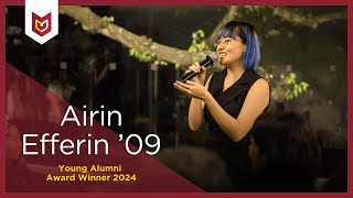 Airin Efferin  Distinguished Alumni Award Winner 2024 [upl. by Sturdivant592]