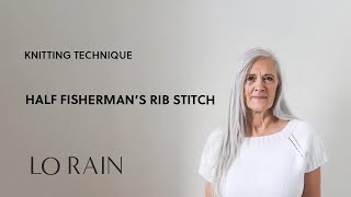 Knitting the Half Fishermans Rib Stitch [upl. by Dita]