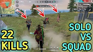 SOLO VS SQUAD  EASY PEASY GAMEPLAY  ANKUSH FREEFIRE [upl. by Eserahs490]