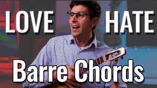 Learn To Love Barre Chords Ukulele Tutorial [upl. by Annekam]