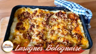 Lasagnes Bolognaise Viande Hachée Béchamel  Recette Facile et Rapide [upl. by Nani]