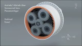 Funktionsweise eines Planetengetriebe  How does a planetary gear works [upl. by Ecnatsnok175]