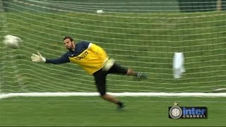 ALLENAMENTO PORTIERI INTER REAL AUDIO [upl. by Roselane]