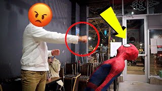 GUY TRIES TO PUNCH SPIDERMAN [upl. by Eseilana]