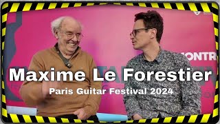 Maxime Le Forestier interview au Paris Guitar Festival de Montrouge [upl. by Krissie]