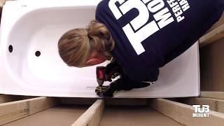 How to install an alcove bathtub 8008152062 [upl. by Yrtsed]