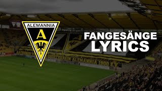 ALEMANNIA AACHEN  FANGESÄNGE Lyrics [upl. by Banyaz214]