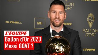 Ballon dOr 2023  Messi plus grand footballeur de tous les temps [upl. by Mandi866]