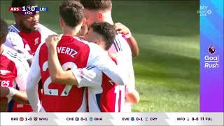 MARTINELLI GOAL  ARSENAL VS LEICESTER CITY  PREMIER LEAGUE [upl. by Ursa]