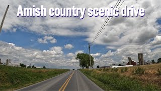 Scenic drive in Amish country  Lancaster County Pennsylvania 🇺🇸 4k [upl. by Enelyad]