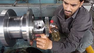 Triveni steam turbine over speed trip assembly valve and tripping unit fitting and assembling [upl. by Taber]