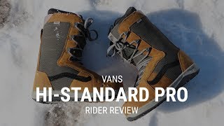 Vans HiStandard Pro 2019 Snowboard Boot Review  Tacticscom [upl. by Marsiella]