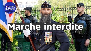 Manifestation interdite  La Marche de la Fierté Française le 13 mai 2023 à Paris [upl. by Carpio]