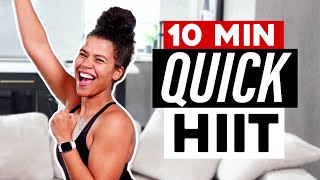 10 Min HIIT Cardio Workout to Burn Fat [upl. by Aropizt]