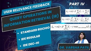 User Relevance Feedback Query Expansion amp Term Reweighting in Vector Space Model  Centroid [upl. by Shull]