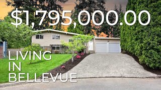 Inside a 179500000 Custom Renovated SFR In Lake Hills Bellevue WA [upl. by Airotkciv]