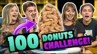 100 DONUTS CHALLENGE ft FBE React Cast [upl. by Kronfeld497]