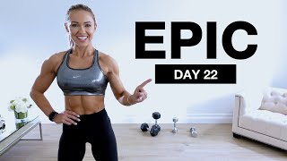 Day 22 of EPIC  Dumbbell Shoulders amp Core Workout Supersets [upl. by Aseral]