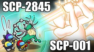 SCP001 vs SCP2845 Part 2 End of The World Scenario  Among Us Animation [upl. by Atinram]