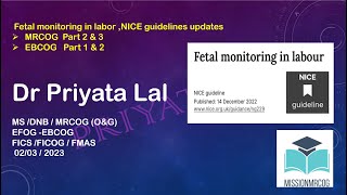 Fetal monitoring in labor  NG 229 published in December 2022 [upl. by Fellner]