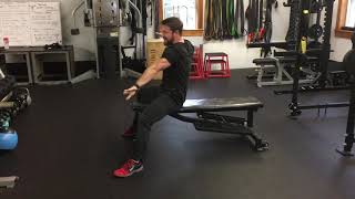 Explosive Reverse Crunch on Bench [upl. by Oivalf]