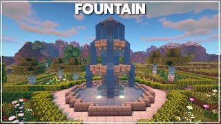 Minecraft How to Build a Fountain Tutorial 2020 [upl. by Yorle]